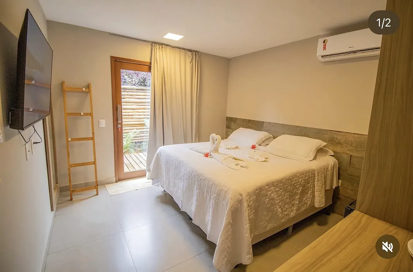 Deluxe Double accommodation at Pousada Maresia